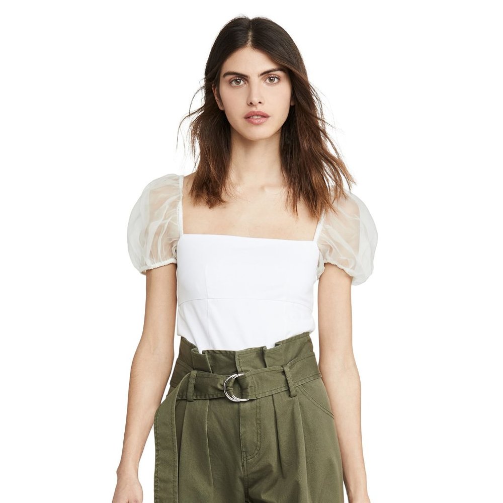 Cinq à Sept Tous Les Jours organza Havana top (M)